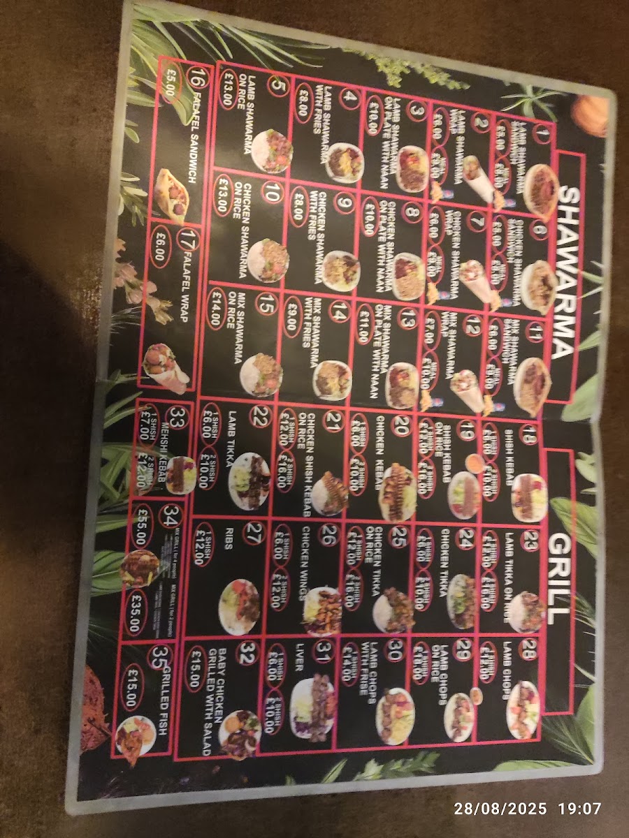 Sarchnar Shawrma Menu - Image 2
